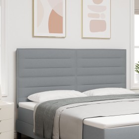 Cabecero Lines Design Gris Claro 180 cm Tela de , Cabeceros y pies de cama - Ref: Foro24-3337698, Precio: 148,70 €, Descuento: %