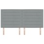 Cabecero Lines Design Gris Claro 180 cm Tela de , Cabeceros y pies de cama - Ref: Foro24-3337698, Precio: 148,70 €, Descuento: %