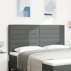 Cabecero Diseño Lines Gris Oscuro 180 cm Tela de , Cabeceros y pies de cama - Ref: Foro24-3337699, Precio: 148,94 €, Descuent...