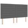Cabecero Diseño Lines Gris Oscuro 180 cm Tela de , Cabeceros y pies de cama - Ref: Foro24-3337699, Precio: 148,94 €, Descuent...
