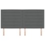 Cabecero Diseño Lines Gris Oscuro 180 cm Tela de , Cabeceros y pies de cama - Ref: Foro24-3337699, Precio: 148,94 €, Descuent...