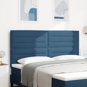 Cabecero Diseño Lines Azul 180 cm Tela de , Cabeceros y pies de cama - Ref: Foro24-3337704, Precio: 150,19 €, Descuento: %