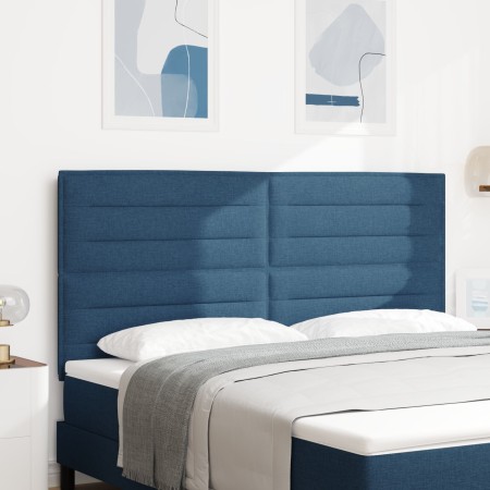 Cabecero Diseño Lines Azul 180 cm Tela de , Cabeceros y pies de cama - Ref: Foro24-3337704, Precio: 150,19 €, Descuento: %