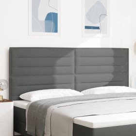 Cabecero Diseño Lines Gris oscuro 200 cm Tela de , Cabeceros y pies de cama - Ref: Foro24-3337706, Precio: 158,51 €, Descuent...