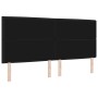 cabecero Diseño de Líneas Negro 200 cm Tela de , Cabeceros y pies de cama - Ref: Foro24-3337707, Precio: 158,51 €, Descuento: %