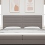 Cabecero Diseño Lines Taupe 200 cm Tela de , Cabeceros y pies de cama - Ref: Foro24-3337709, Precio: 131,37 €, Descuento: %