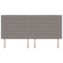 Cabecero Diseño Lines Taupe 200 cm Tela de , Cabeceros y pies de cama - Ref: Foro24-3337709, Precio: 131,37 €, Descuento: %