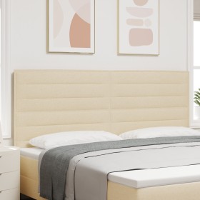 cabecero Diseño Lineas Crema 200 cm Tela de , Cabeceros y pies de cama - Ref: Foro24-3337710, Precio: 158,51 €, Descuento: %