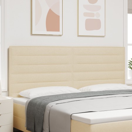 cabecero Diseño Lineas Crema 200 cm Tela de , Cabeceros y pies de cama - Ref: Foro24-3337710, Precio: 158,51 €, Descuento: %