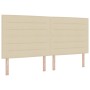 cabecero Diseño Lineas Crema 200 cm Tela de , Cabeceros y pies de cama - Ref: Foro24-3337710, Precio: 158,51 €, Descuento: %