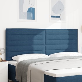 Cabecero Diseño Lines Azul 200 cm Tela de , Cabeceros y pies de cama - Ref: Foro24-3337711, Precio: 159,79 €, Descuento: %