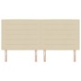 cabecero Diseño Lineas Crema 200 cm Tela de , Cabeceros y pies de cama - Ref: Foro24-3337710, Precio: 158,51 €, Descuento: %