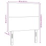 Cabecero Diseño Simple Gris Claro 80 cm Tela de Pana de , Cabeceros y pies de cama - Ref: Foro24-3337712, Precio: 58,65 €, De...