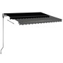 Toldo automático LED sensor de viento gris antracita 300x250 cm de vidaXL, Toldos - Ref: Foro24-3069714, Precio: 592,73 €, De...