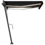 Toldo automático LED sensor de viento gris antracita 300x250 cm de vidaXL, Toldos - Ref: Foro24-3069714, Precio: 592,73 €, De...