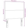 Cabecero Diseño Simple Crema 90 cm Tela de Pana de , Cabeceros y pies de cama - Ref: Foro24-3337718, Precio: 62,38 €, Descuen...