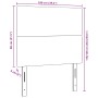 Cabecero Diseño Simple Crema 100 cm Tela de Pana de , Cabeceros y pies de cama - Ref: Foro24-3337722, Precio: 79,87 €, Descue...