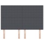 Cabecero Diseño Simple Gris Oscuro 160 cm Tela de Pana de , Cabeceros y pies de cama - Ref: Foro24-3337729, Precio: 131,16 €,...