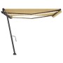 Toldo manual retráctil con LED amarillo y blanco 400x350 cm de vidaXL, Toldos - Ref: Foro24-3069823, Precio: 545,86 €, Descue...
