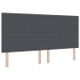 Cabecero Diseño Sencillo Gris Oscuro 200 cm Tela de Pana de , Cabeceros y pies de cama - Ref: Foro24-3337737, Precio: 126,12 ...