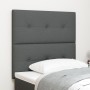 Cabecero Acabado con Botones Gris Oscuro 80 cm Tela de , Cabeceros y pies de cama - Ref: Foro24-3337783, Precio: 59,13 €, Des...