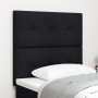 Cabecero con botón tapizado negro de 80 cm en tela de , Cabeceros y pies de cama - Ref: Foro24-3337784, Precio: 59,13 €, Desc...