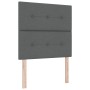 Cabecero Acabado con Botones Gris Oscuro 80 cm Tela de , Cabeceros y pies de cama - Ref: Foro24-3337783, Precio: 59,13 €, Des...