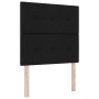 Cabecero con botón tapizado negro de 80 cm en tela de , Cabeceros y pies de cama - Ref: Foro24-3337784, Precio: 59,13 €, Desc...