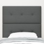 Cabecero Acabado con Botones Gris Oscuro 80 cm Tela de , Cabeceros y pies de cama - Ref: Foro24-3337783, Precio: 59,13 €, Des...