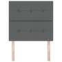 Cabecero Acabado con Botones Gris Oscuro 80 cm Tela de , Cabeceros y pies de cama - Ref: Foro24-3337783, Precio: 59,13 €, Des...
