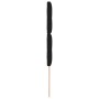 Cabecero con botón tapizado negro de 80 cm en tela de , Cabeceros y pies de cama - Ref: Foro24-3337784, Precio: 59,13 €, Desc...