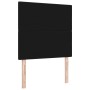 Cabecero con botón tapizado negro de 80 cm en tela de , Cabeceros y pies de cama - Ref: Foro24-3337784, Precio: 59,13 €, Desc...