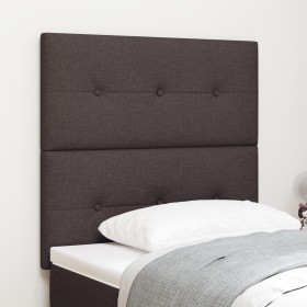 Cabecero tapizado con botones Marrón oscuro 80 cm Tela de , Cabeceros y pies de cama - Ref: Foro24-3337785, Precio: 71,32 €, ...