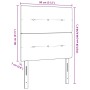 Cabecero de Tapizado con Botones Taupe 80 cm de Tejido de , Cabeceros y pies de cama - Ref: Foro24-3337786, Precio: 59,13 €, ...