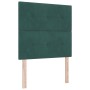 Cabecero Tufted en Botones Verde Oscuro 80 cm de Terciopelo de , Cabeceros y pies de cama - Ref: Foro24-3337792, Precio: 59,1...