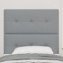 Cabecero Tapizado con Botones Gris Claro 90 cm Tela de , Cabeceros y pies de cama - Ref: Foro24-3337795, Precio: 76,74 €, Des...