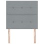 Cabecero Tapizado con Botones Gris Claro 90 cm Tela de , Cabeceros y pies de cama - Ref: Foro24-3337795, Precio: 76,74 €, Des...