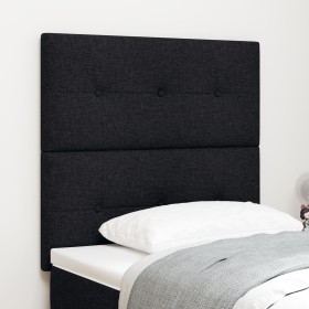 Cabecero Button Tapizado Negro 90 cm Tela de , Cabeceros y pies de cama - Ref: Foro24-3337797, Precio: 76,61 €, Descuento: %