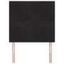 Cabecera con botones, tapizada en terciopelo negro de 90 cm de , Cabeceros y pies de cama - Ref: Foro24-3337804, Precio: 76,6...