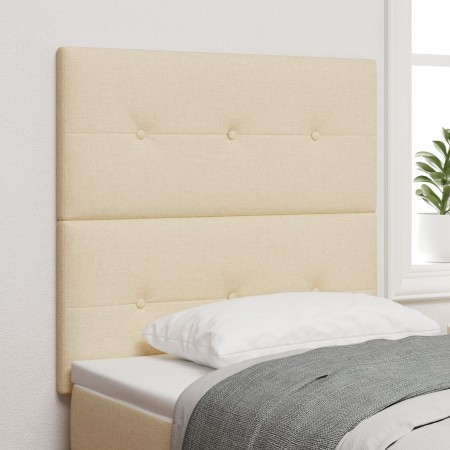 Cabecero de con tapizado de botones en crema de 100 cm de , Cabeceros y pies de cama - Ref: Foro24-3337813, Precio: 67,00 €, ...