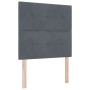 Cabecero Botonera Tapizada Gris Oscuro 100 cm Terciopelo de , Cabeceros y pies de cama - Ref: Foro24-3337816, Precio: 66,96 €...