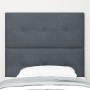 Cabecero Botonera Tapizada Gris Oscuro 100 cm Terciopelo de , Cabeceros y pies de cama - Ref: Foro24-3337816, Precio: 66,96 €...