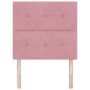 Cabecero Botonera Rosa 100 cm Terciopelo de , Cabeceros y pies de cama - Ref: Foro24-3337820, Precio: 80,77 €, Descuento: %