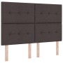 Cabecero de tapizado con botones marrón oscuro 140 cm de tela de , Cabeceros y pies de cama - Ref: Foro24-3337824, Precio: 12...