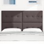Cabecero de tapizado con botones marrón oscuro 140 cm de tela de , Cabeceros y pies de cama - Ref: Foro24-3337824, Precio: 12...