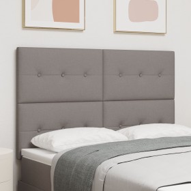 Cabecero con botones en taupe de 140 cm de tela de , Cabeceros y pies de cama - Ref: Foro24-3337825, Precio: 104,74 €, Descue...