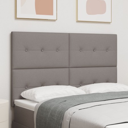 Cabecero con botones en taupe de 140 cm de tela de , Cabeceros y pies de cama - Ref: Foro24-3337825, Precio: 104,74 €, Descue...