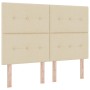 Cabecero de con botones, tapizado en crema de 140 cm de , Cabeceros y pies de cama - Ref: Foro24-3337826, Precio: 128,77 €, D...