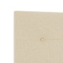 Cabecero de con botones, tapizado en crema de 140 cm de , Cabeceros y pies de cama - Ref: Foro24-3337826, Precio: 128,77 €, D...