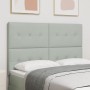 Cabecero Botonera Terciopelo Gris Claro 140 cm de , Cabeceros y pies de cama - Ref: Foro24-3337828, Precio: 104,69 €, Descuen...